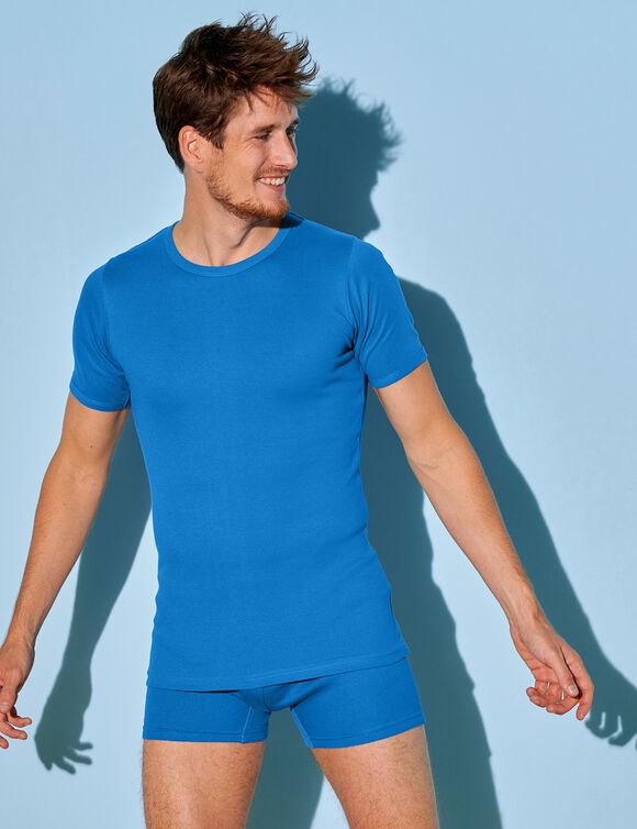 Tshirt sousvêtement homme col rond lot de 3, bleu Blancheporte