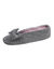 Ballerines velours issu de l'agriculture biologique** - large noeud (gris clair chiné)