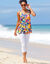 Legging 3/4 en coton issu de l'agriculture biologique (blanc)