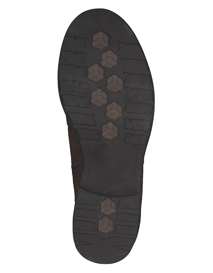 Boots chelsea à boucle cuir - largeur confort (marron)