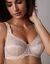 Soutien-gorge maille satinée et dentelle Salford avec armatures - lot de 2 (coq + grenat)