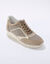 Baskets compensées en cuir certifié LWG (beige)