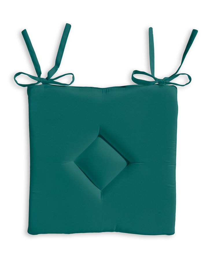 Galette de chaise unie - lot de 2 (émeraude) Galette de chaise unie - lot de 2 (émeraude)