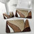 Tapis de bain motif végétal (marron)