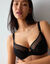 Soutien-gorge dentelle et microfibre Love in Lace - avec armatures (noir)