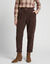 Pantalon 7/8&egrave;me, velours (prune)