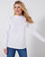 T-shirt col montant manches longues (blanc)