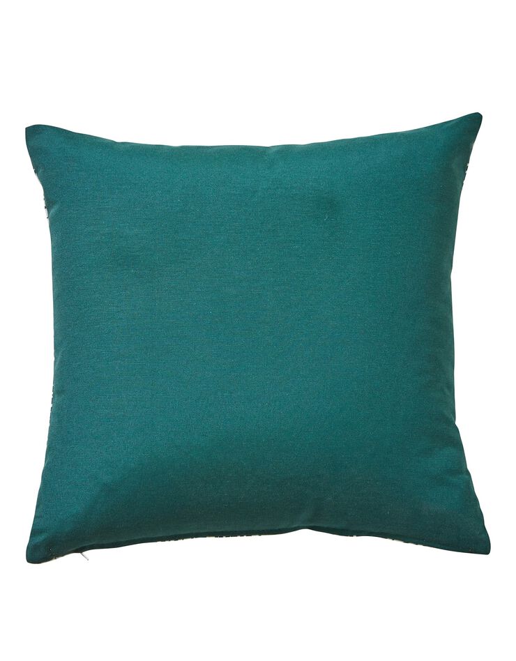 Housse de coussin carrée imprimé feuillage - lot de 2 (vert) Housse de coussin carrée imprimé feuillage - lot de 2 (vert)