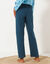 Pantalon de pyjama imprimé placé (bleu foncé)