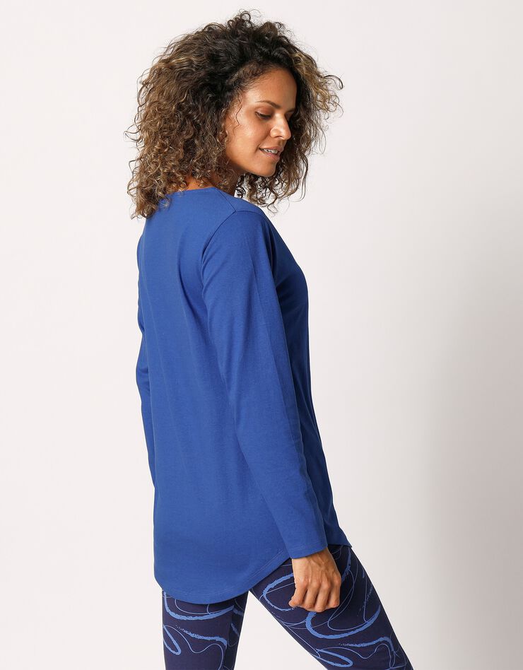 Tee-shirt manches longues (bleu indigo) Tee-shirt manches longues (bleu indigo)