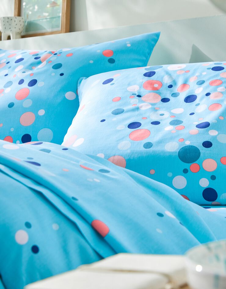 Linge de lit Pétillant coton (lagon)