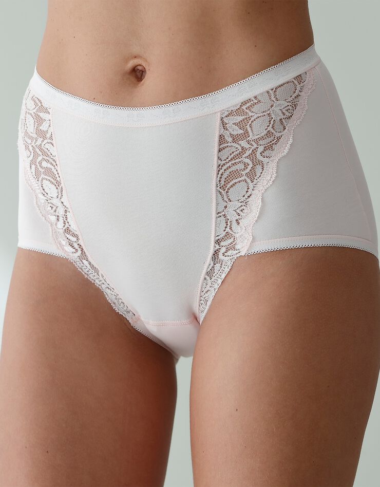 Culotte super maxi dentelle - lot de 3 (kaki + rose + terracotta) Culotte super maxi dentelle - lot de 3 (kaki + rose + terracotta)