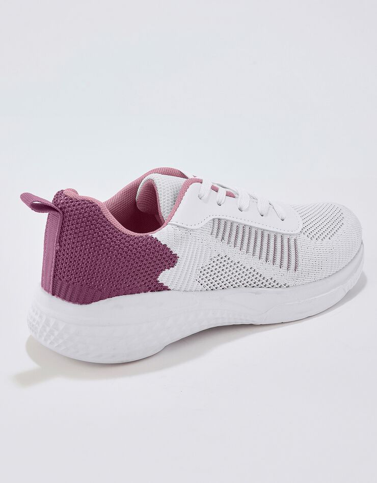 Baskets de sport femme ultra-légères - blanc/rose (blanc / rose) Baskets de sport femme ultra-légères - blanc/rose (blanc / rose)