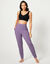 Pantalon de yoga en maille, coupe ultra confort (mauve)