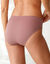 Culotte forme midi taille haute microfibre et ceinture dentelle  - lot de 3  (rose)