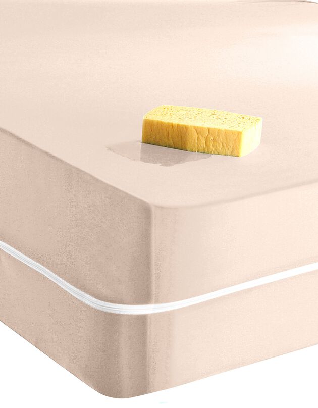 Housse matelas imperméable extensible (sable)