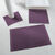 Tapis de bain &eacute;ponge liteau chevron (aubergine)