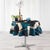 Nappe imprimé patchwork (bleu / gris)