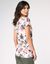 T-shirt imprimé manches courtes jungle multicolore (corail)