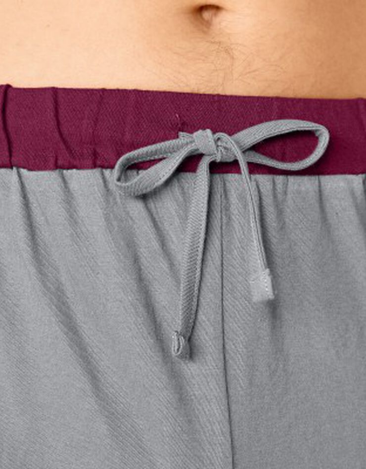 Short pyjama - lot de 2 (gris + bordeaux) Short pyjama - lot de 2 (gris + bordeaux)