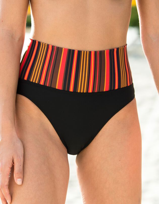 Slip de bain modulable imprimé Lastenia (noir)