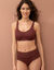 Soutien-gorge moulé invisible microfibre  - sans armatures (chocolat)
