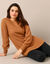 Pull-tunique maille fantaisie  (noisette)