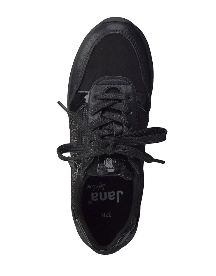 Baskets sneakers noir - largeur confort (noir)