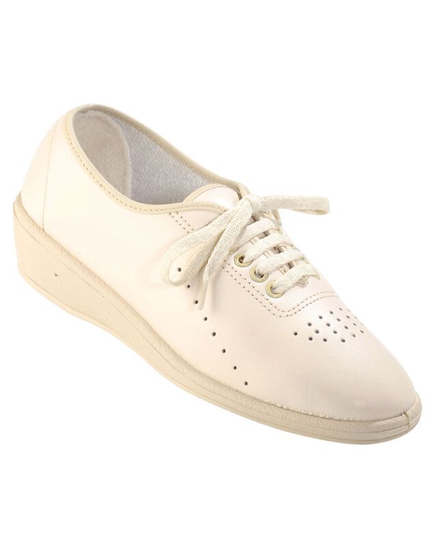 Chaussures derbies cuir (beige)