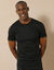T-shirt sous-vêtement homme col montant manches longues chaleur intense - lot de 2 (noir)