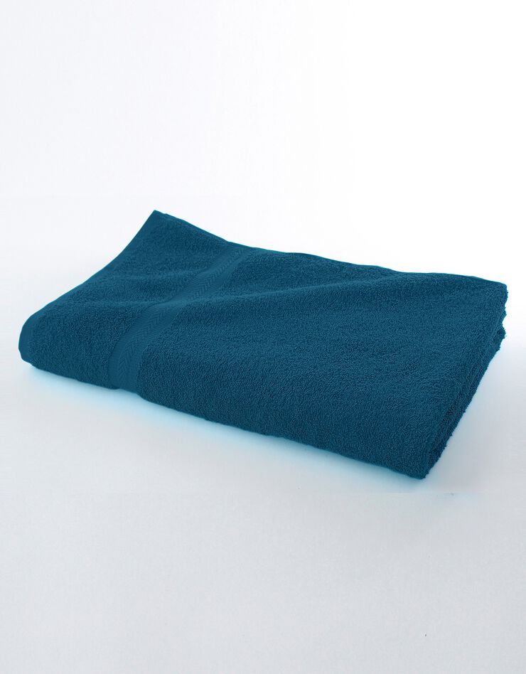 Eponge unie 420 g/m2 confort moelleux (bleu paon) Eponge unie 420 g/m2 confort moelleux (bleu paon)