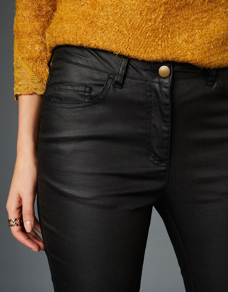 Pantalon enduit fuselé (noir) Pantalon enduit fuselé (noir)