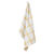 Torchons carreaux coton tissé teint - lots (curry / gris)