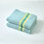 Collection serviettes de bain 420 gr/m&sup2; liteau rayures bayad&egrave;res (vert d'eau)