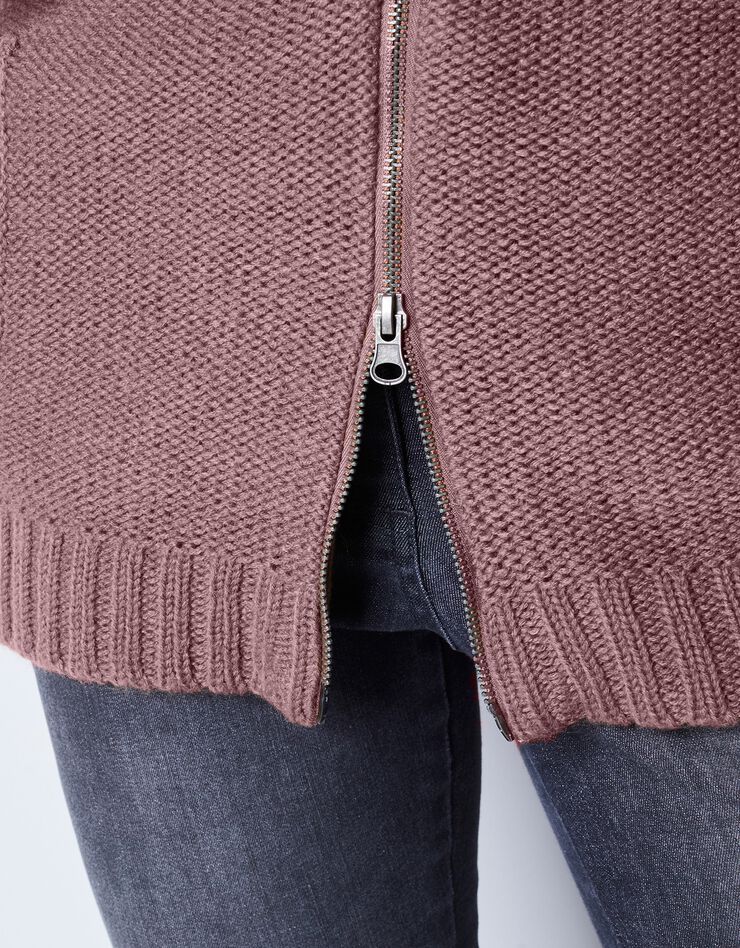Gilet zippé 30% laine (taupe) Gilet zippé 30% laine (taupe)