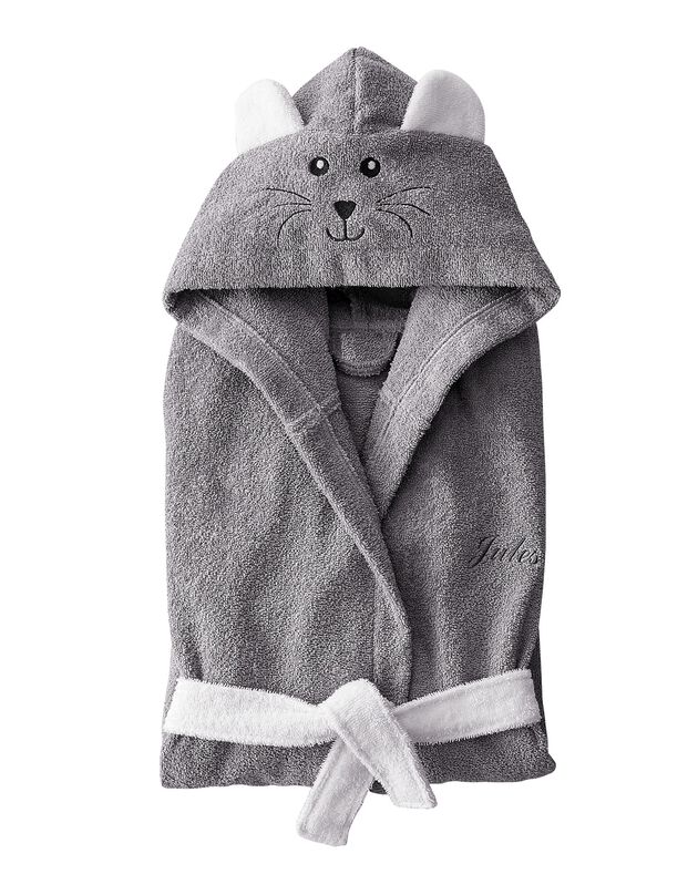 Peignoir personnalisable chaton (gris / blanc) Peignoir personnalisable chaton (gris / blanc)