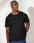 T-shirt col rond manches courtes (noir)