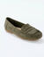 Mocassins souples textile microfibre (kaki)
