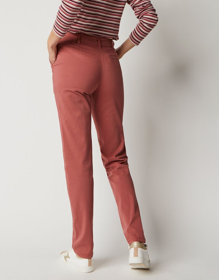 Pantalon chino à poches plaquées (terracotta) Pantalon chino à poches plaquées (terracotta)