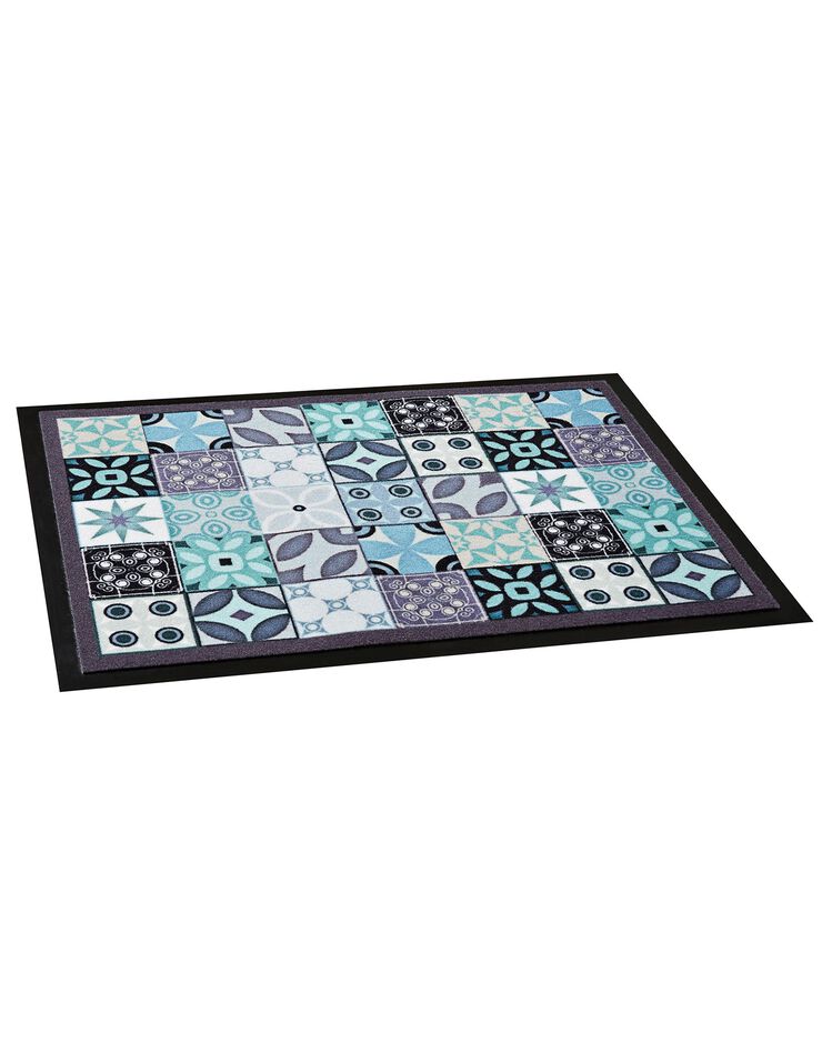 Tapis anti-poussière rosaces (bleu) Tapis anti-poussière rosaces (bleu)