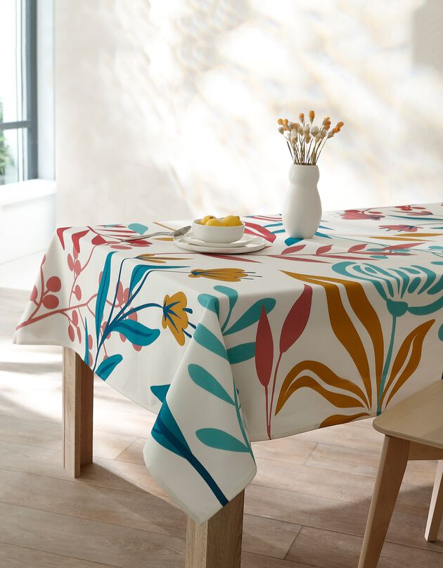 Nappe fabriquée en France, motif Fleurs spectaculaires - coton biologique(1) (multicolore)