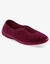 Chaussons ballerines unis - polaires élastiquées (prune)