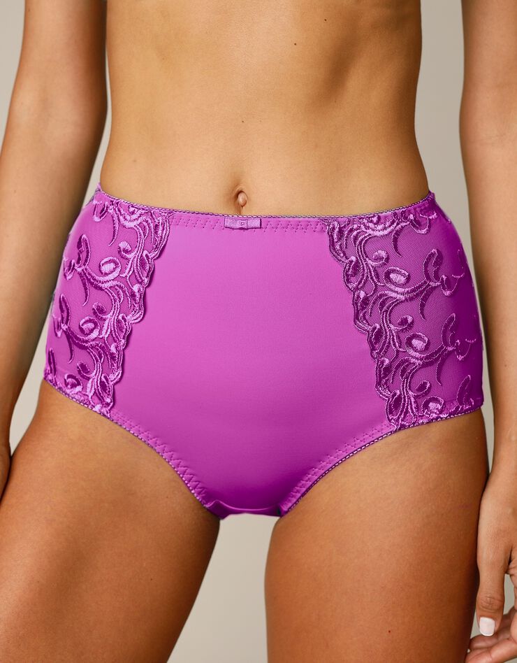 Gainette ventre plat microfibre tulle brodé Sienne - lot de 2 (lilas + iris) Gainette ventre plat microfibre tulle brodé Sienne - lot de 2 (lilas + iris)