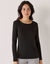 T-shirt thermique col rond - manches longues (noir)