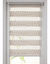 Store jour/nuit motif serpentins (taupe / blanc)