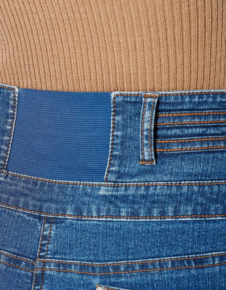 Jean taille haute coupe bootcut entrej. 78 cm (stone) Jean taille haute coupe bootcut entrej. 78 cm (stone)