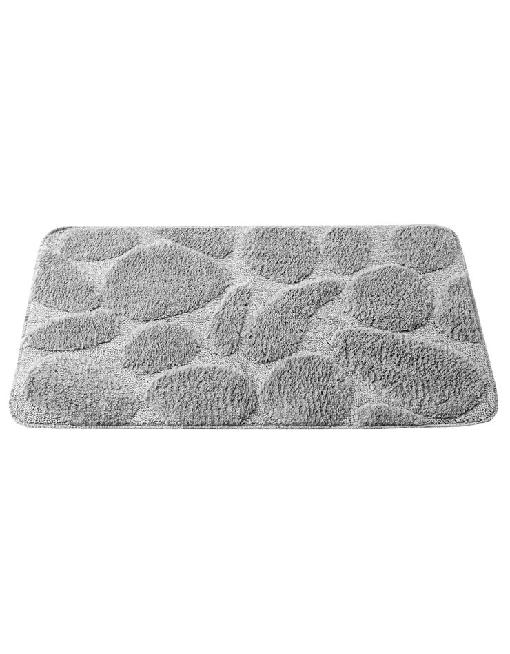 Tapis de bain motif galets (gris) Tapis de bain motif galets (gris)