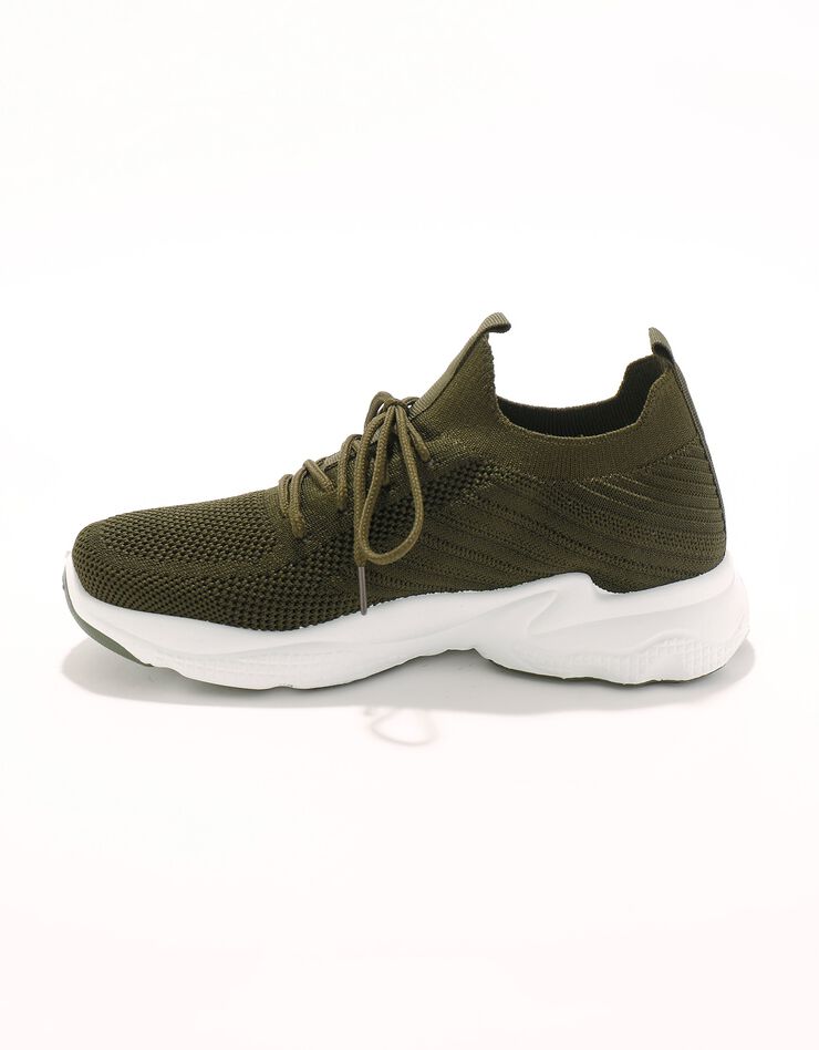 Baskets de sport légères à lacets (kaki)