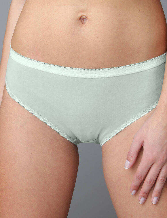 Culotte midi basique - lot de 3 (amande + rose + vert)