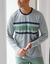 T-shirt pyjama rayures manches longues (gris chin&eacute;)